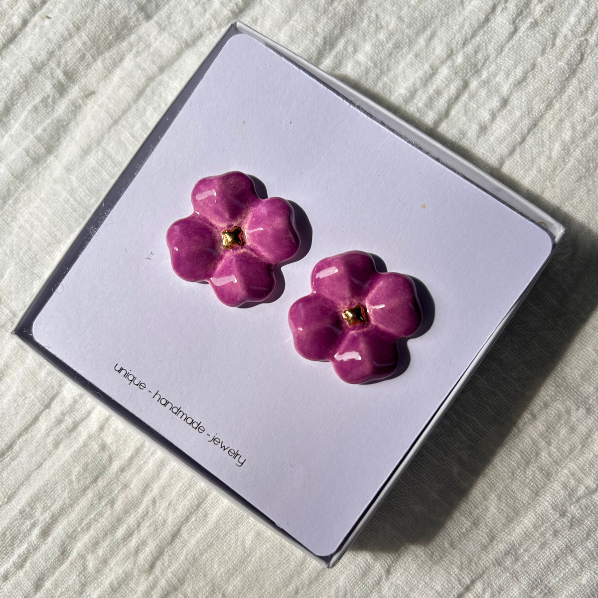 Pendientes -Violeta-